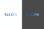 Logo LuceFix Azzurro - Versione Migliorata
